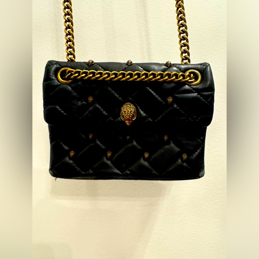 Kurt Geiger Mini Kensington Black Leather Crossbody